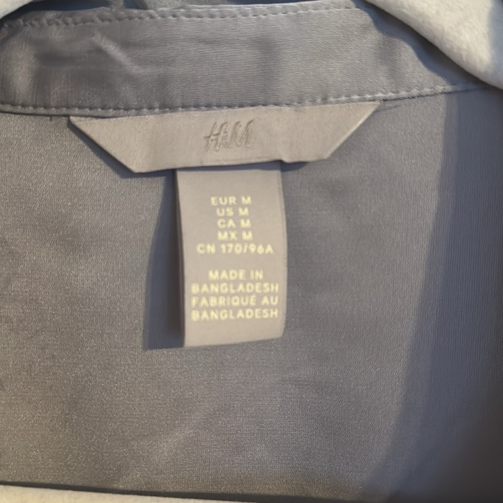 Silver Grey Collared Button Down - Picture 2 of 3